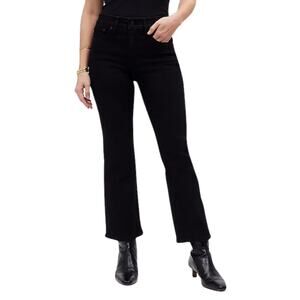 Madewell Jeans Womens Size 25 Rinse Black Kick Out Bootcut Mid Rise Cotton Denim